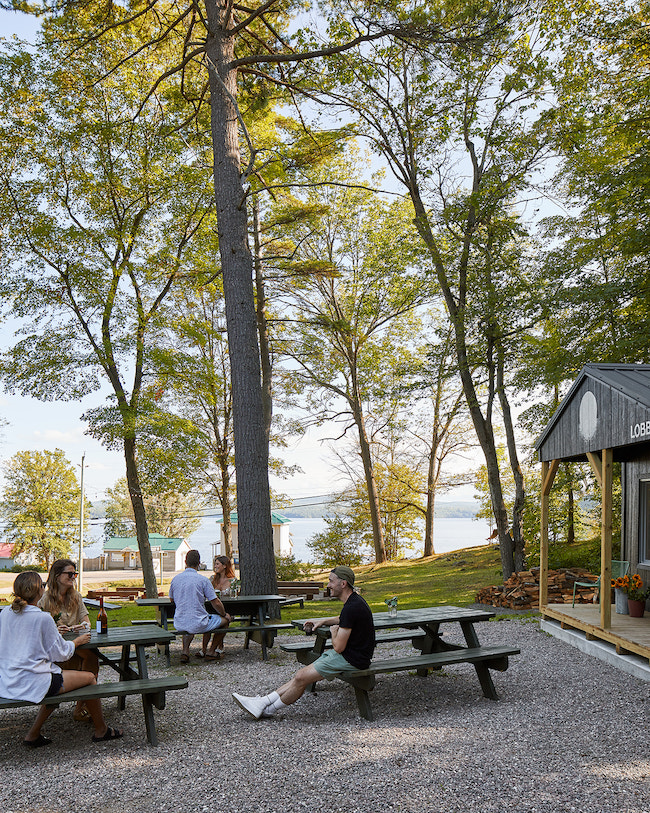 Patio at Somewhere Inn Calabogie